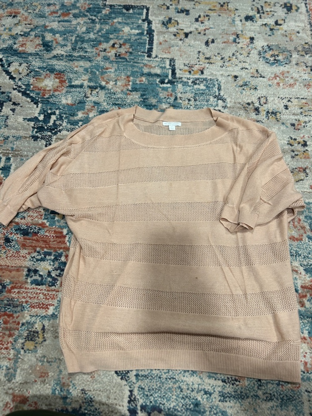 New York & Company Women's Lightweight Knit Top in Blush